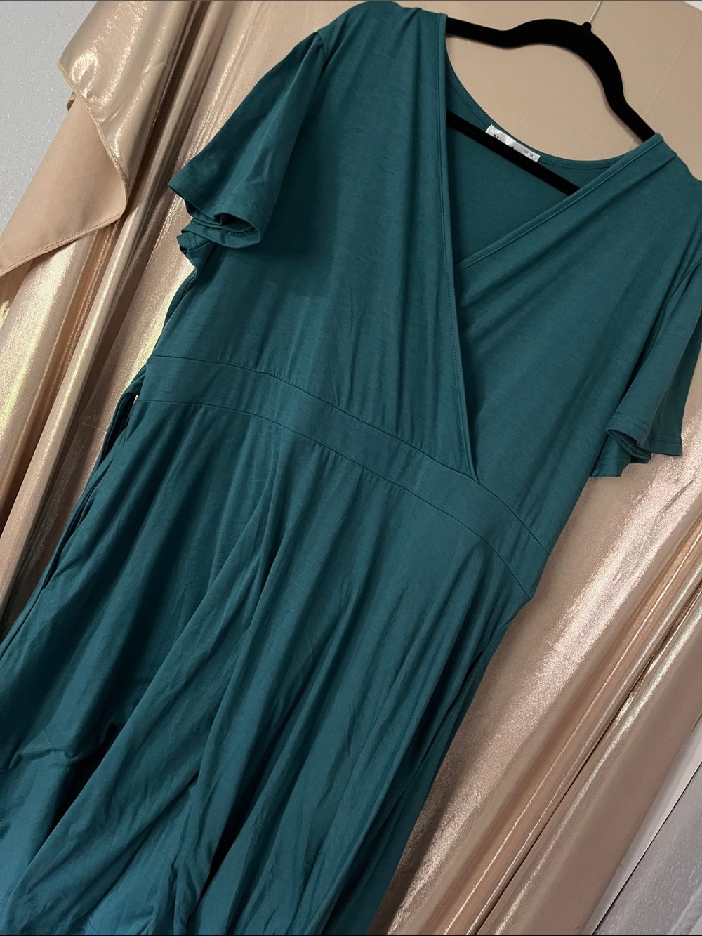 Nemidor Women's Teal Wrap-Style Dress